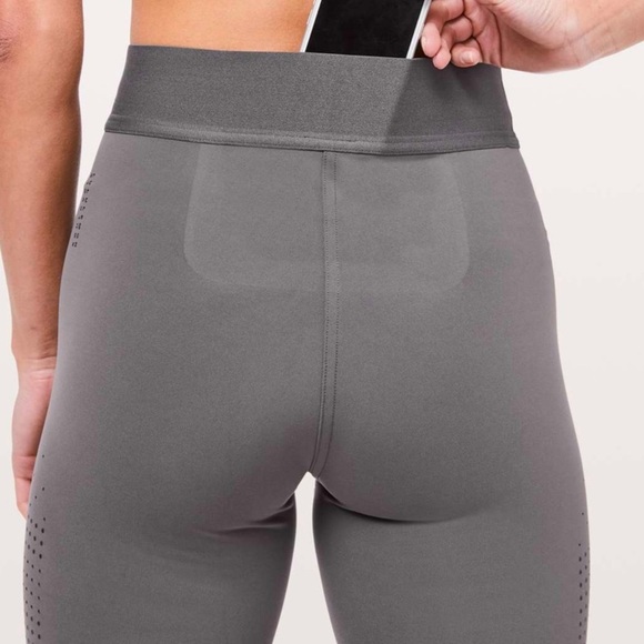 Lululemon Ride & Reflect Tight 28" lululemon X SoulCycle Metal Grey Leggings 2 - Picture 7 of 12